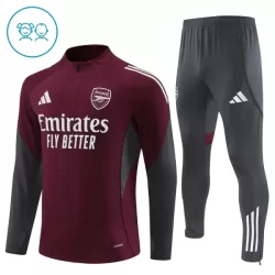 Arsenal Sweat d'Entraînement Enfant 2025-26 Quart-Zip Rouge
