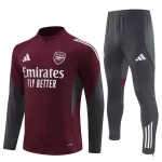 Arsenal Sweat d'Entraînement Homme 2025-26 Quart-Zip Rouge