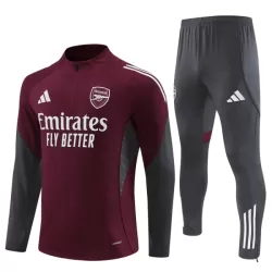 Arsenal Sweat d'Entraînement Homme 2025-26 Quart-Zip Rouge