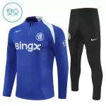 Chelsea Sweat d'Entraînement Enfant 2025-26 Quart-Zip Bleue