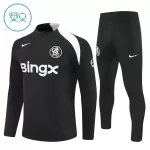 Chelsea Sweat d'Entraînement Enfant 2025-26 Quart-Zip Noire