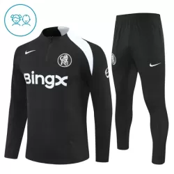Chelsea Sweat d'Entraînement Enfant 2025-26 Quart-Zip Noire