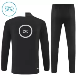 Chelsea Sweat d'Entraînement Enfant 2025-26 Quart-Zip Noire