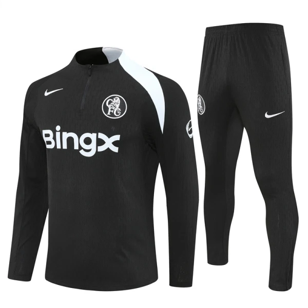 Chelsea Sweat d'Entraînement Homme 2025-26 Quart-Zip Noire
