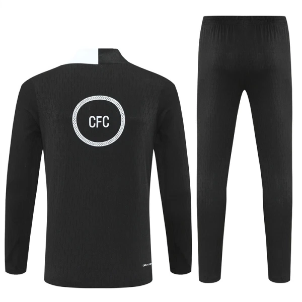 Chelsea Sweat d'Entraînement Homme 2025-26 Quart-Zip Noire