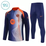 FC Barcelone Sweat d'Entraînement Enfant 2025-26 Quart-Zip Bleue