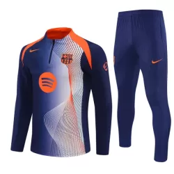 FC Barcelone Sweat d'Entraînement Homme 2025-26 Quart-Zip Bleue