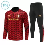Feyenoord Sweat d'Entraînement Enfant 2025-26 Quart-Zip Rouge