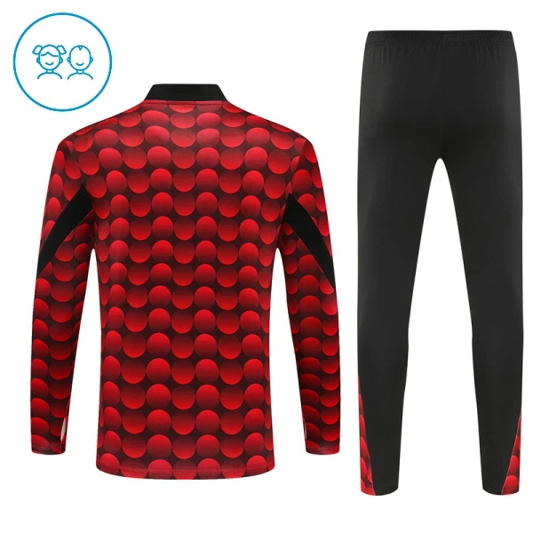Feyenoord Sweat d'Entraînement Enfant 2025-26 Quart-Zip Rouge