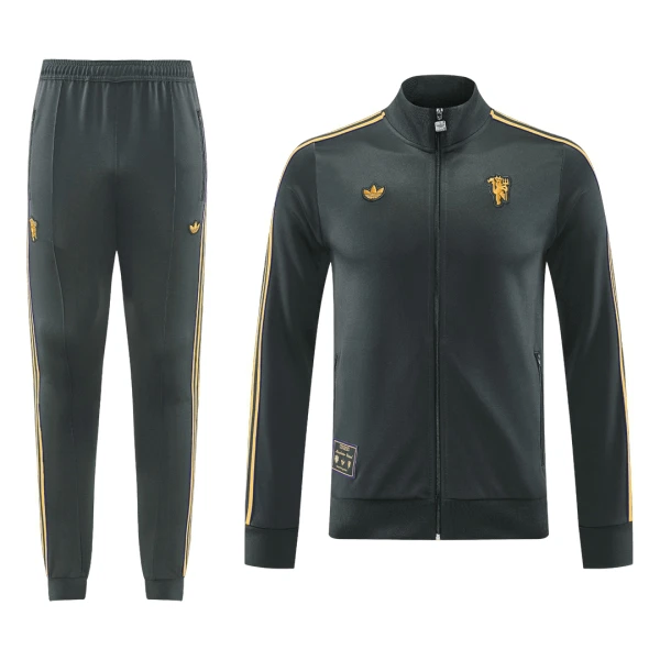 Manchester United Ensemble Vestes d'Entraînement Homme 2025-26 Noire Manchester United Ensemble Vestes d'Entraînement Homme 2025-26 Noire