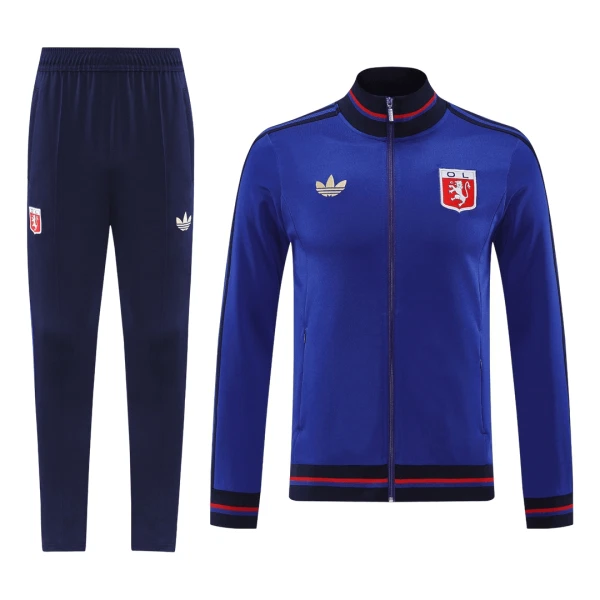 Olympique Lyonnais Ensemble Vestes d'Entraînement Homme 2025-26 Bleue Olympique Lyonnais Ensemble Vestes d'Entraînement Homme 2025-26 Bleue
