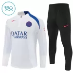 Paris Saint-Germain Sweat d'Entraînement Enfant 2025-26 Quart-Zip Blanche
