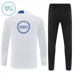 Paris Saint-Germain Sweat d'Entraînement Enfant 2025-26 Quart-Zip Blanche