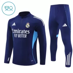 Real Madrid Sweat d'Entraînement Enfant 2025-26 Quart-Zip Navy