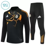 Real Madrid Sweat d'Entraînement Enfant 2025-26 Quart-Zip Noire