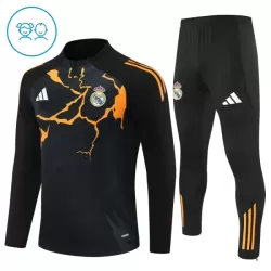 Real Madrid Sweat d'Entraînement Enfant 2025-26 Quart-Zip Noire