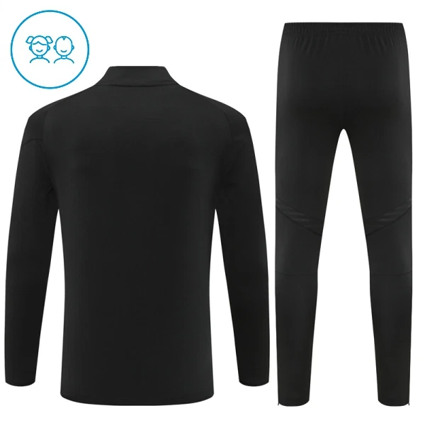 Real Madrid Sweat d'Entraînement Enfant 2025-26 Quart-Zip Noire