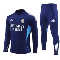 Real Madrid Sweat d'Entraînement Homme 2025-26 Quart-Zip Navy
