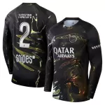 Maillot Manches Longues Paris Saint-Germain Hakimi 2 Night Homme 2025-26