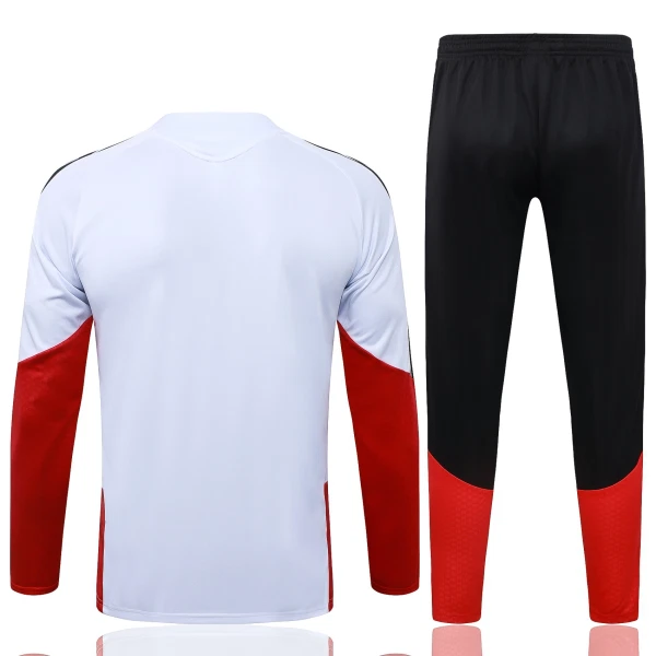 Allemagne Sweat d'Entraînement Homme 2026-27 Quart-Zip Blanche