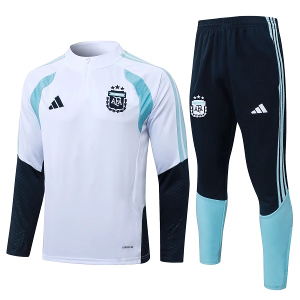 Argentine Sweat d'Entraînement Homme 2026-27 Quart-Zip Blanche