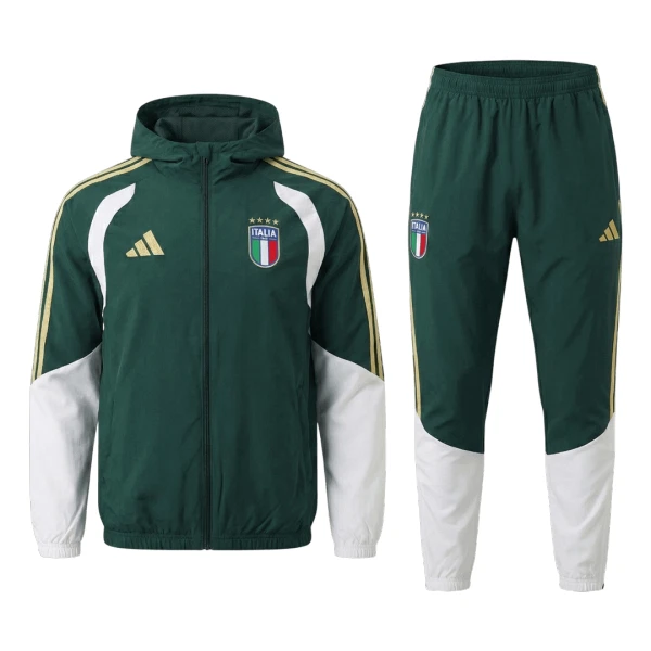 Italie Veste à Capuche Homme 2026-27 Verte