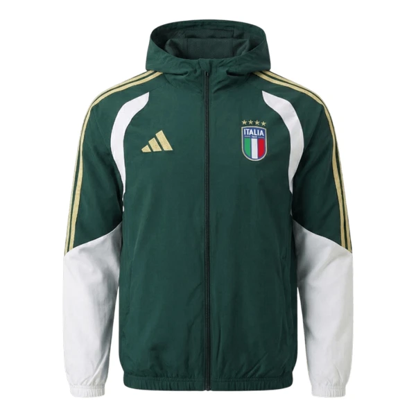Italie Veste à Capuche Homme 2026-27 Verte