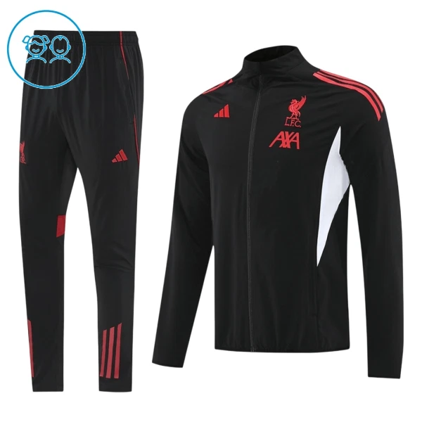 Liverpool Ensemble Vestes d'Entraînement Enfant 2025-26 Noire Liverpool Ensemble Vestes d'Entraînement Enfant 2025-26 Noire