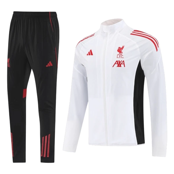 Liverpool Ensemble Vestes d'Entraînement Homme 2025-26 Blanche Liverpool Ensemble Vestes d'Entraînement Homme 2025-26 Blanche