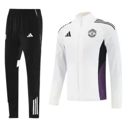 Manchester United Ensemble Vestes d'Entraînement Homme 2025-26 Blanche Manchester United Ensemble Vestes d'Entraînement Homme 2025-26 Blanche