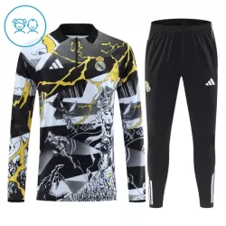 Real Madrid Marvel Sweat d'Entraînement Enfant 2026-27 Quart-Zip Noire