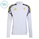 Real Madrid Sweat d'Entraînement Enfant 2026-27 Quart-Zip Blanche