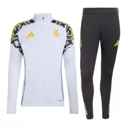 Real Madrid Sweat d'Entraînement Homme 2026-27 Quart-Zip Blanche