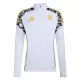 Real Madrid Sweat d'Entraînement Homme 2026-27 Quart-Zip Blanche