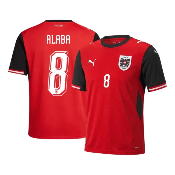 Maillot Autriche Alaba 8 Homme Domicile Coupe du Monde 2026