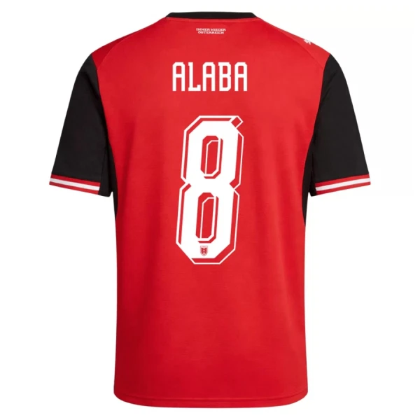Maillot Autriche Alaba 8 Homme Domicile Coupe du Monde 2026