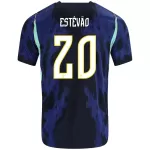 Maillot Brésil Estevao 20 Homme Extérieur Coupe du Monde 2026
