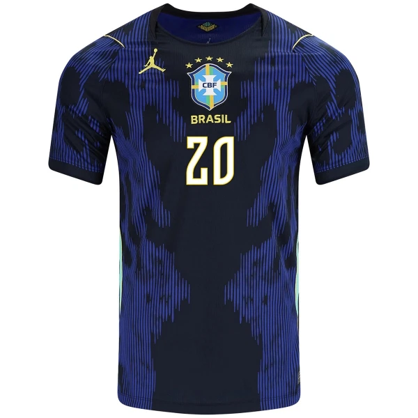 Maillot Brésil Estevao 20 Homme Extérieur Coupe du Monde 2026