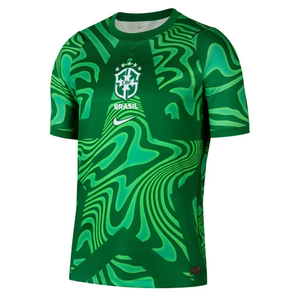Maillot Gardien Brésil Homme Domicile Coupe du Monde 2026 Verte