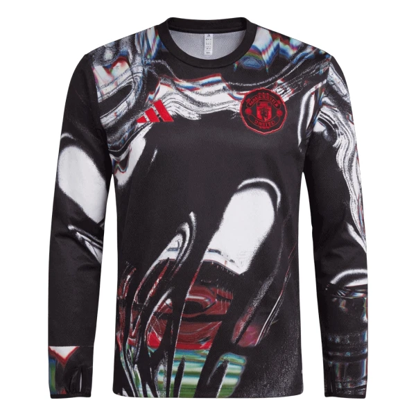 Maillot Manches Longues Manchester United Pre-Match Homme 2025-26 Maillot Manches Longues Manchester United Pre-Match Homme 2025-26