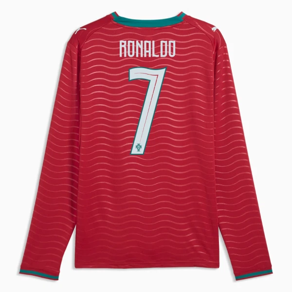 Maillot Manches Longues Portugal Ronaldo 7 Homme Domicile Coupe du Monde 2026