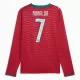 Maillot Manches Longues Portugal Ronaldo 7 Homme Domicile Coupe du Monde 2026
