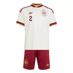 Maillot Espagne Carvajal 2 Enfant Extérieur Coupe du Monde 2026
