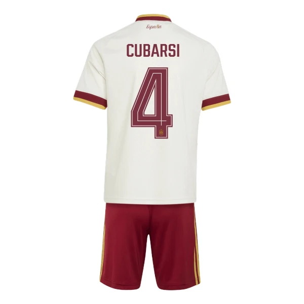 Maillot Espagne Cubarsi 4 Enfant Extérieur Coupe du Monde 2026