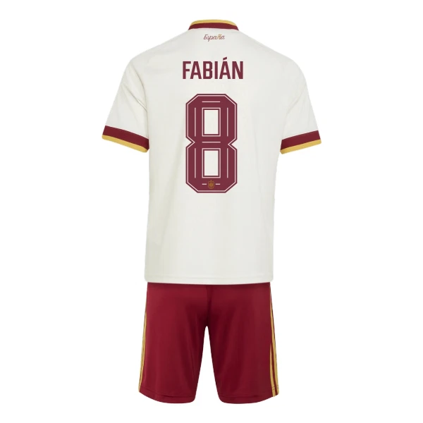 Maillot Espagne Fabian 8 Enfant Extérieur Coupe du Monde 2026
