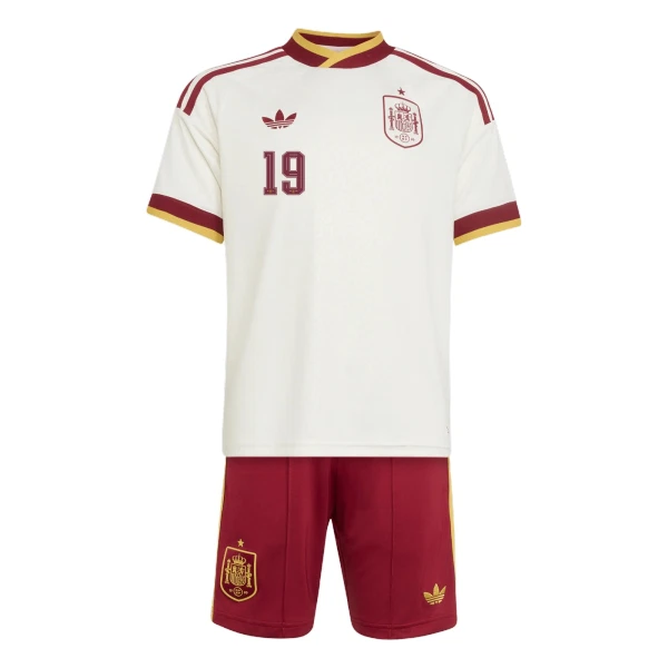 Maillot Espagne Lamine Yamal 19 Enfant Extérieur Coupe du Monde 2026