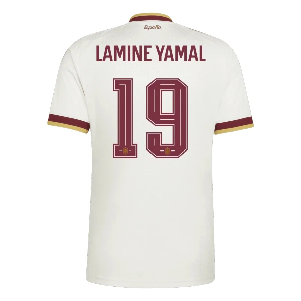 Maillot Espagne Lamine Yamal 19 Homme Extérieur Coupe du Monde 2026
