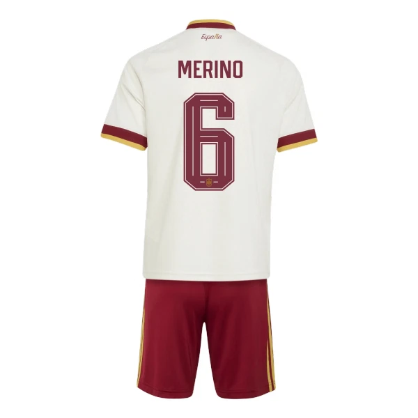 Maillot Espagne Merino 6 Enfant Extérieur Coupe du Monde 2026