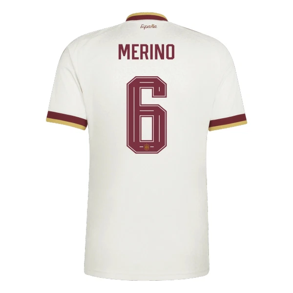 Maillot Espagne Merino 6 Homme Extérieur Coupe du Monde 2026