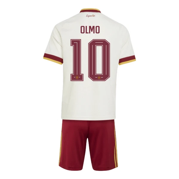 Maillot Espagne Olmo 10 Enfant Extérieur Coupe du Monde 2026